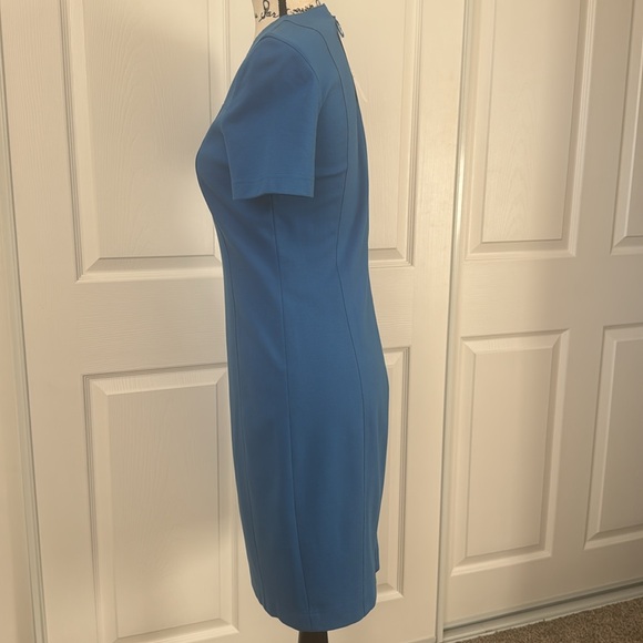 Elegant Blue Akris Punto Women's Dress - Picture 2 of 9